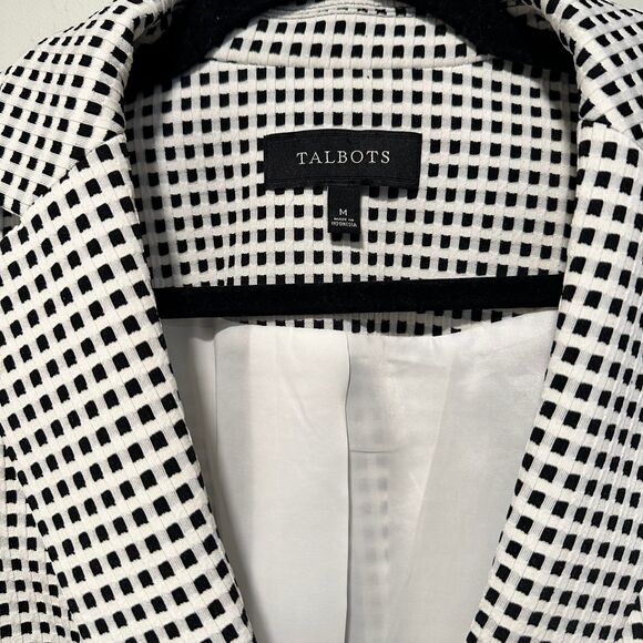 Talbots Checked Single Button Blazer - M - Picture 4 of 4